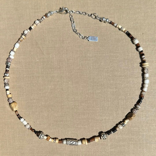 Brooke Shell and Silver Necklace