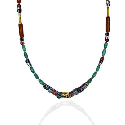 Whitney Turquoise & Trade Bead Necklace