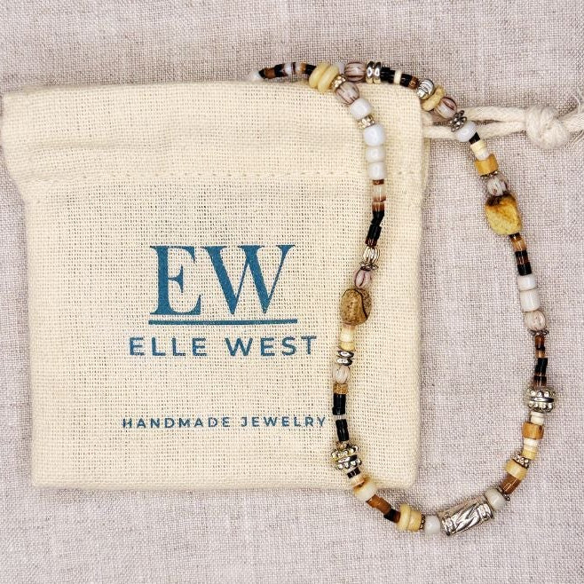 Brooke Shell and Silver Necklace