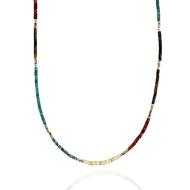 Nat Delicate Turquoise & Jasper Necklace