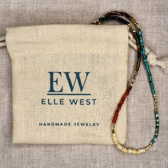 Nat Delicate Turquoise & Jasper Necklace
