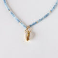 Clearing Skies Aquamarine x Gold Toggle Necklace - Classic