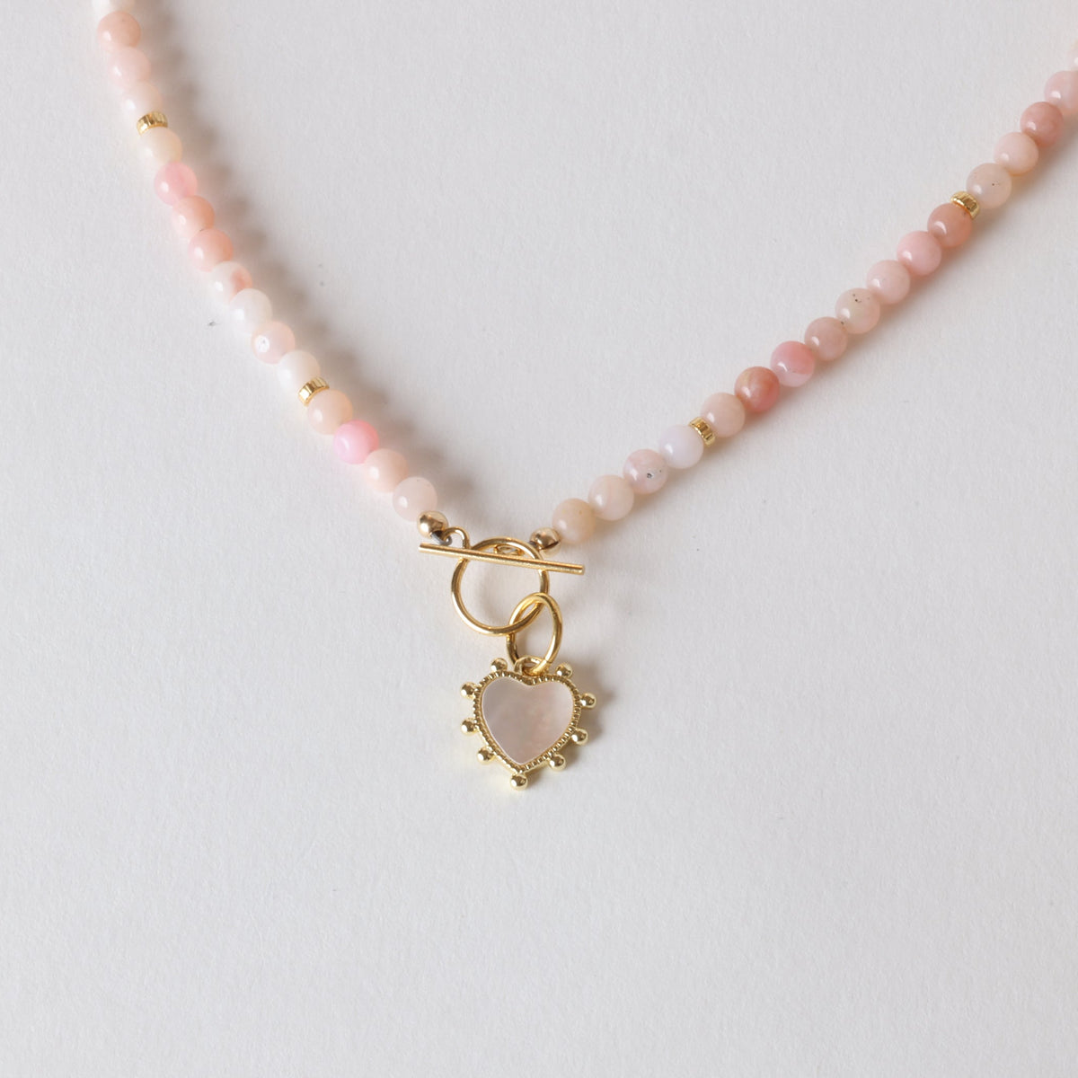 Pink Lemonade Opal x Gold Toggle Necklace - Everyday