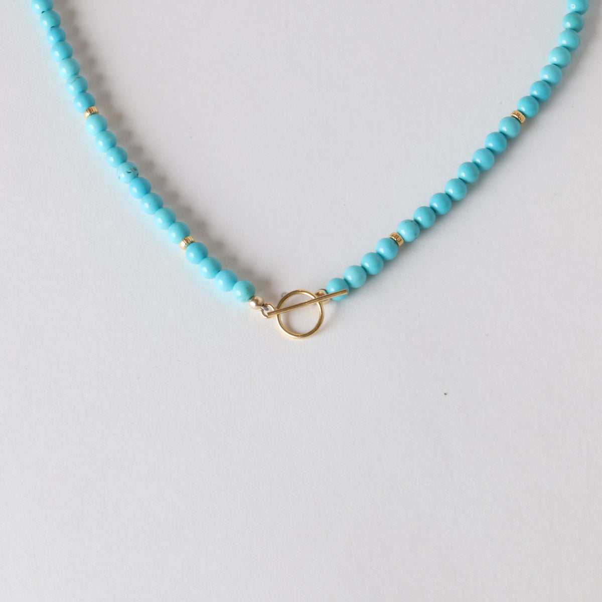 Open Road Turquoise x Gold Toggle Necklace - Everyday