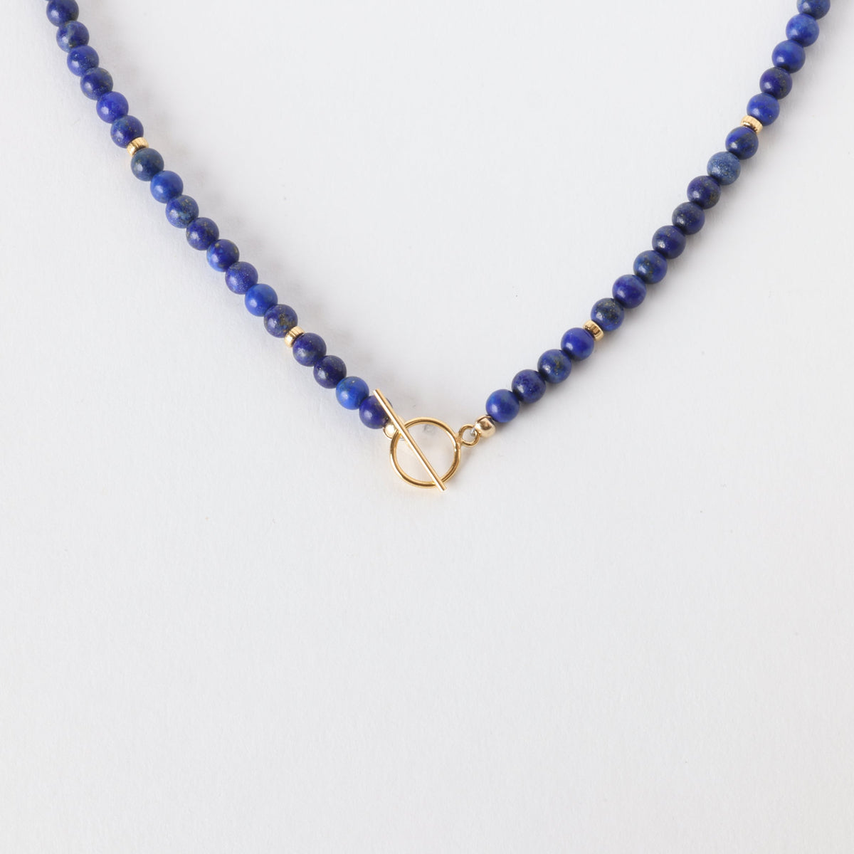 Midnight Swim Lapis x Gold Toggle Necklace - Everyday