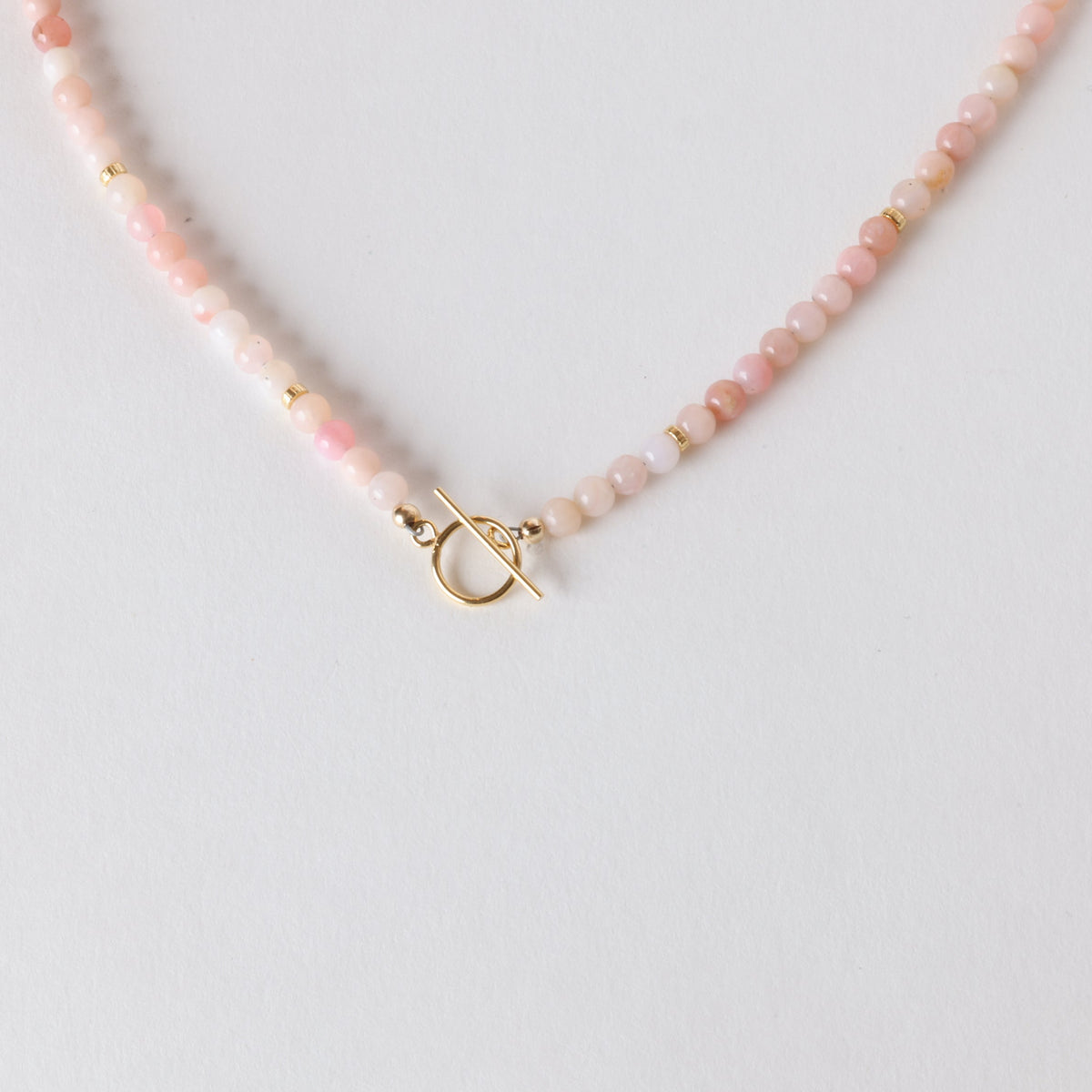 Pink Lemonade Opal x Gold Toggle Necklace - Everyday