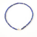 Midnight Swim Blue Lapis x Gold Toggle Necklace - Classic