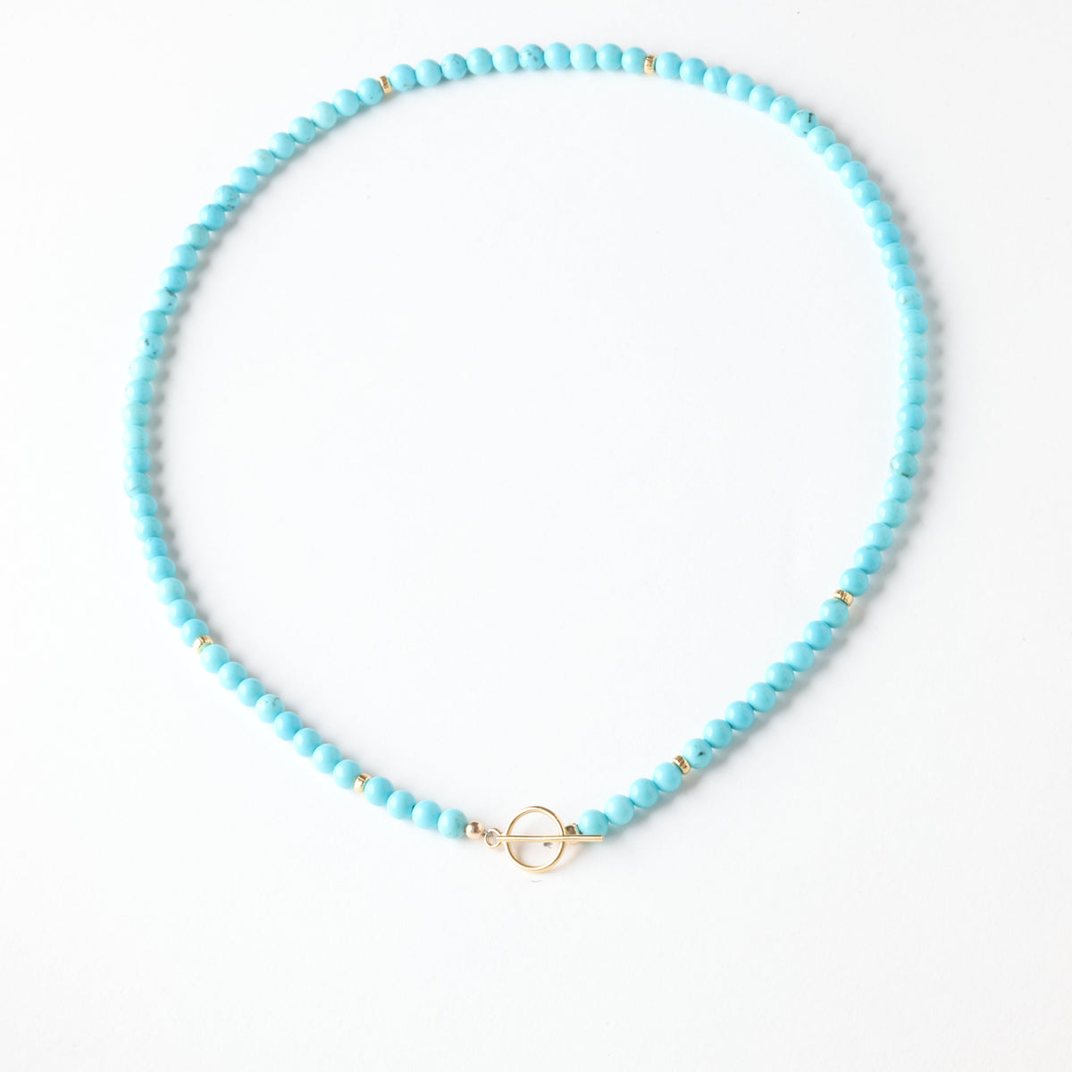 Open Road Turquoise x Gold Toggle Necklace - Everyday