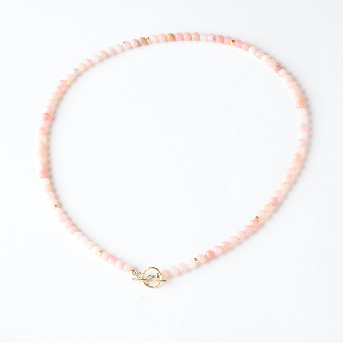 Pink Lemonade Opal x Gold Toggle Necklace - Everyday