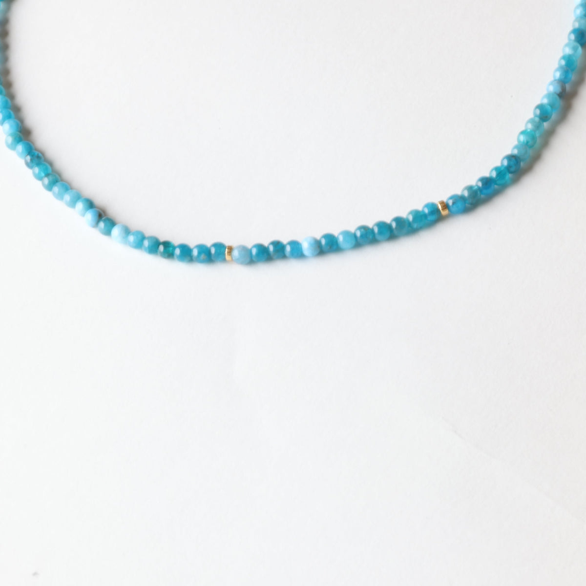 Pool Party Apatite x Gold Toggle Necklace - Everyday