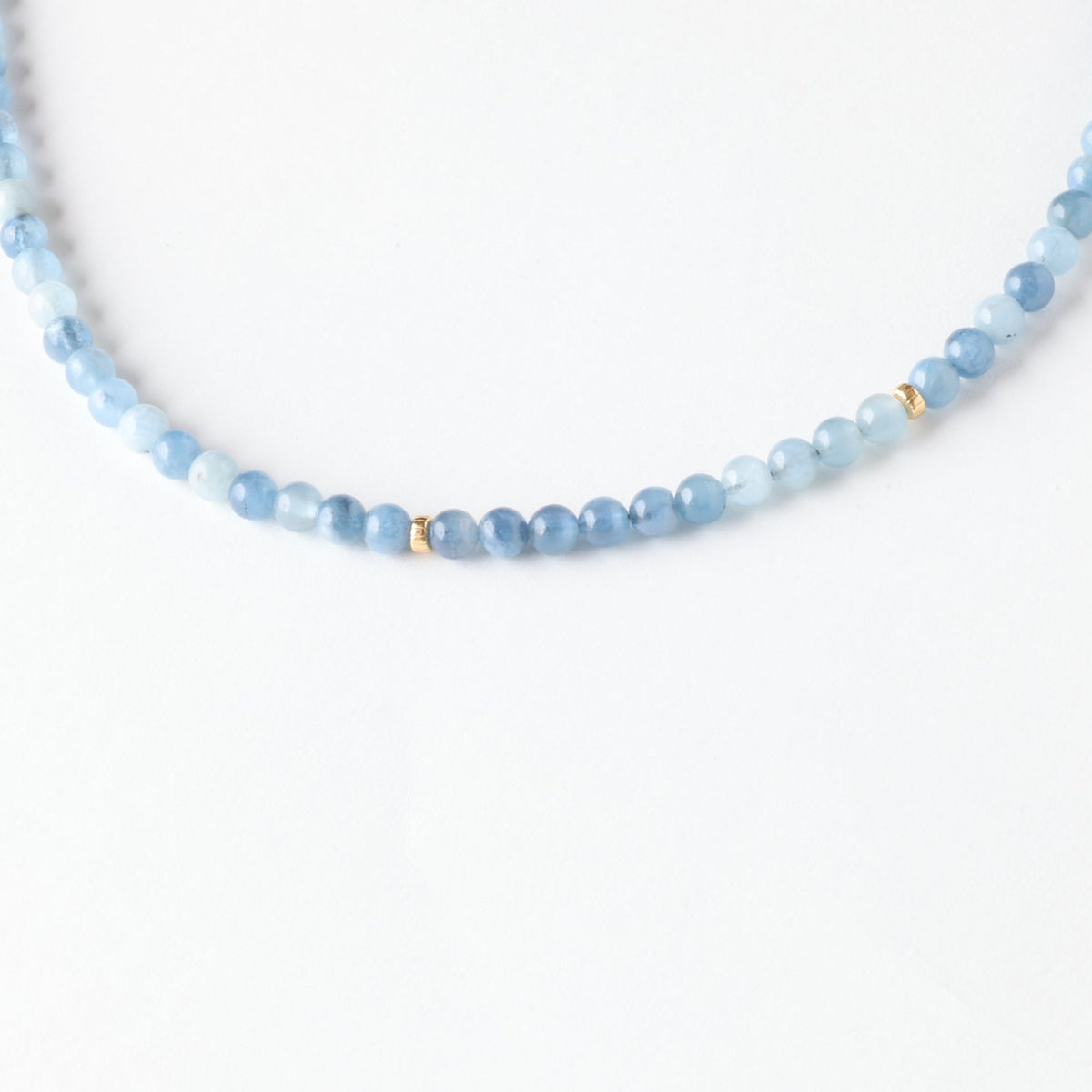 Clearing Skies Aquamarine x Gold Toggle Necklace - Classic