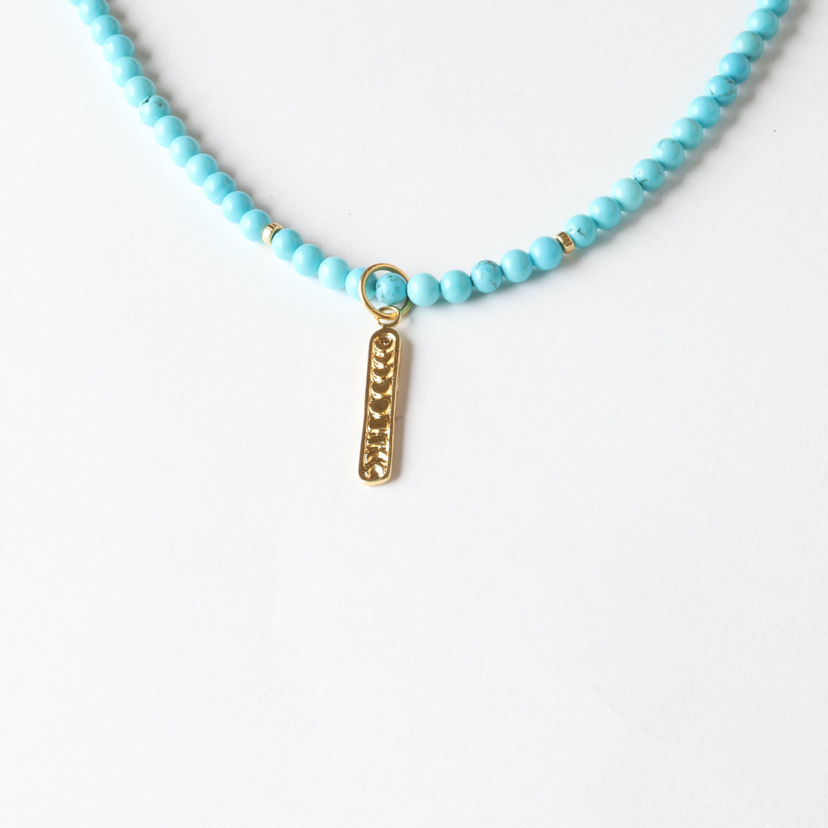 Open Road Turquoise x Gold Toggle Necklace - Everyday