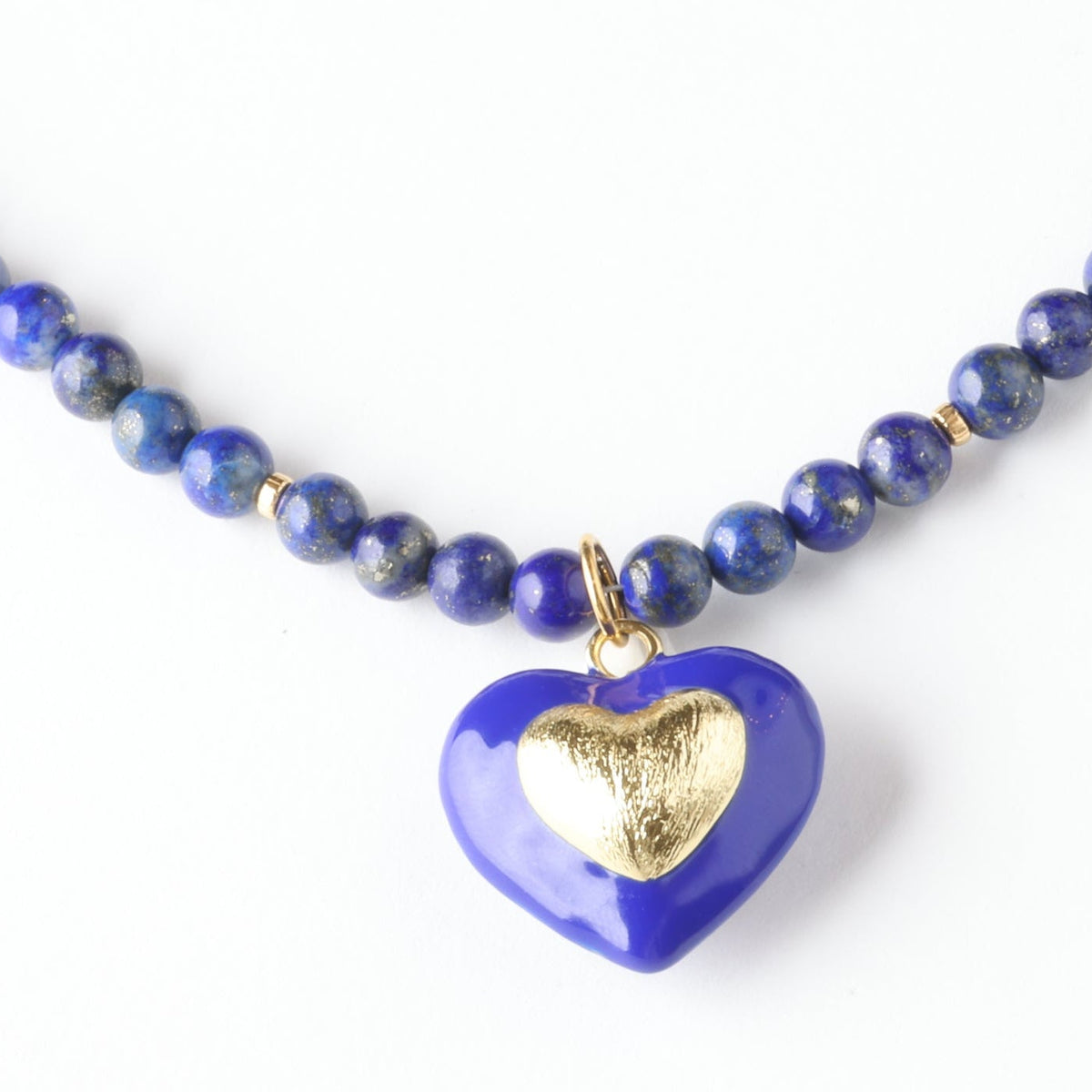 Midnight Swim Blue Lapis x Gold Toggle Necklace - Classic