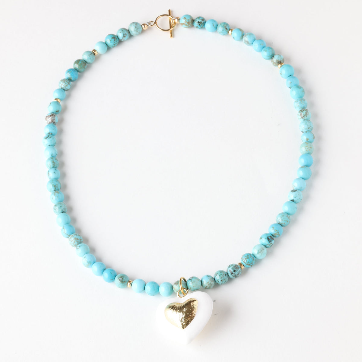 Open Road Turquoise x Gold Toggle Necklace - Classic