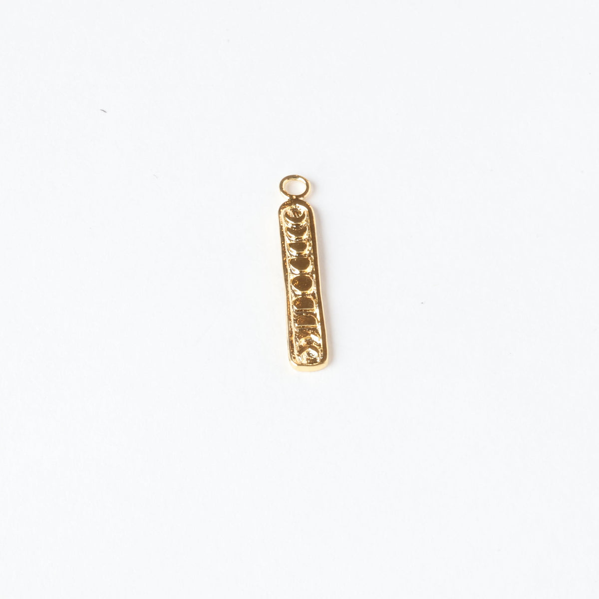 18k Gold over sterling Eclipse Crescent Bar Charm