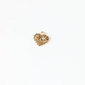 18k Gold Vermeil Shiny Spikey Heart