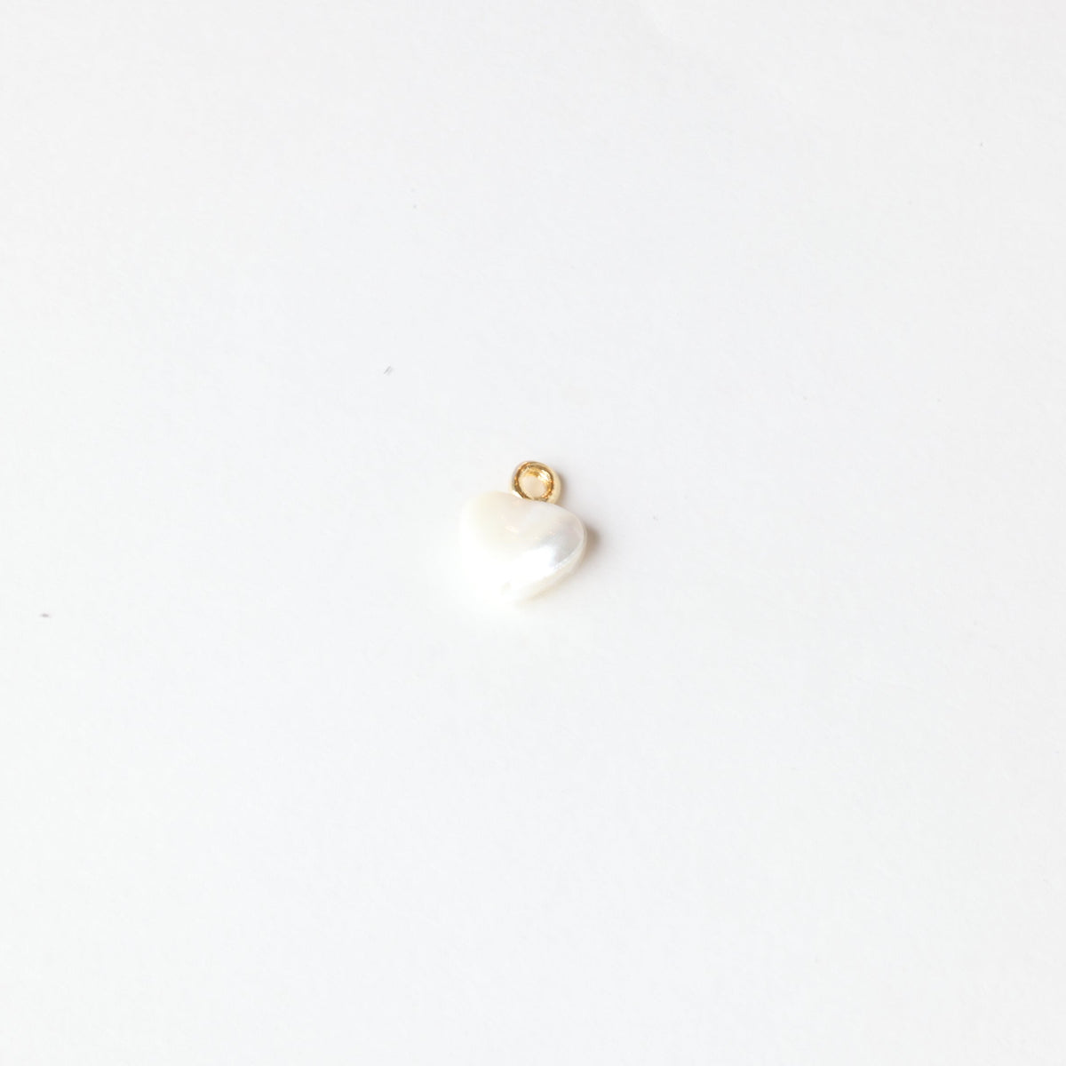 24k GF White Heart
