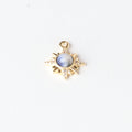 16k GP Sun Pendant w/Lapis