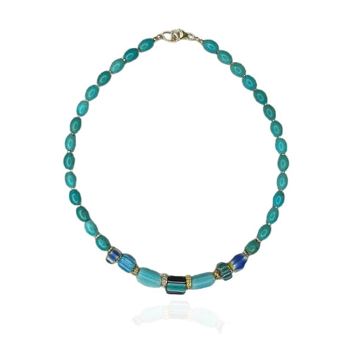 Eden Turquoise Barrel Necklace