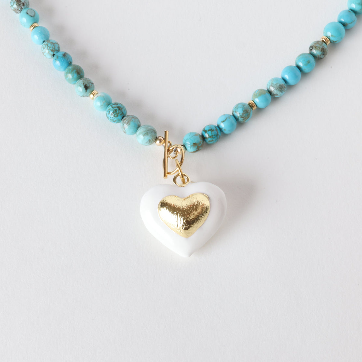 Open Road Turquoise x Gold Toggle Necklace - Classic