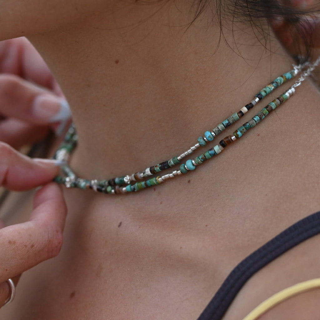 Ty Turquoise & Shell Necklace