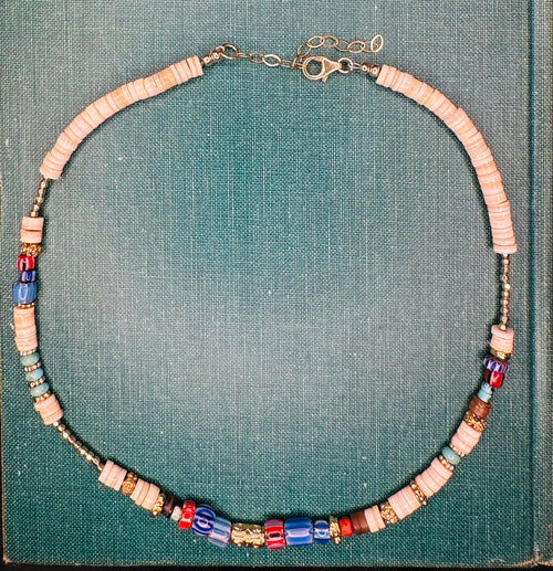 Hannah Ivory Shell and Trade Bead Necklace