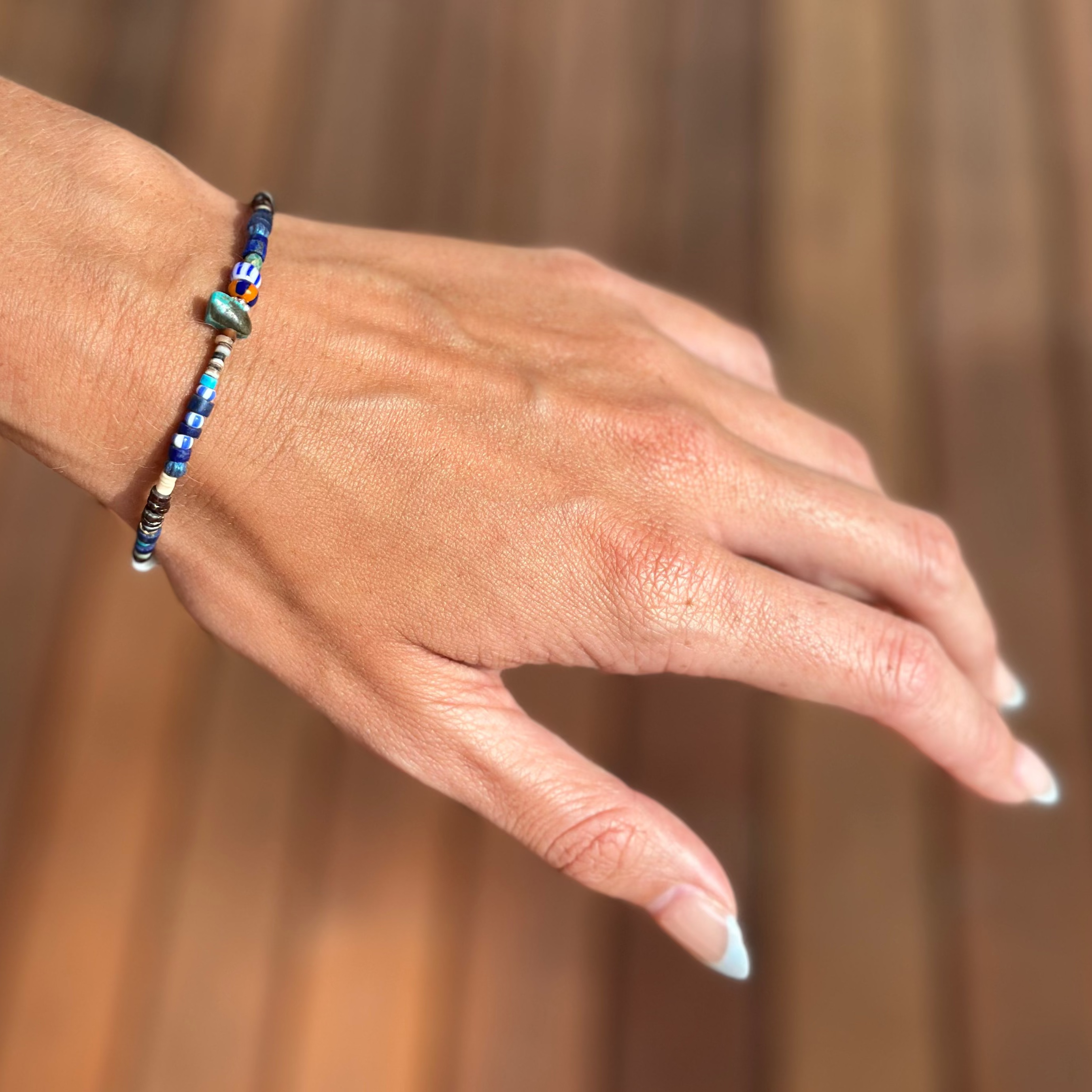 Ty Turquoise + Shell Bracelet