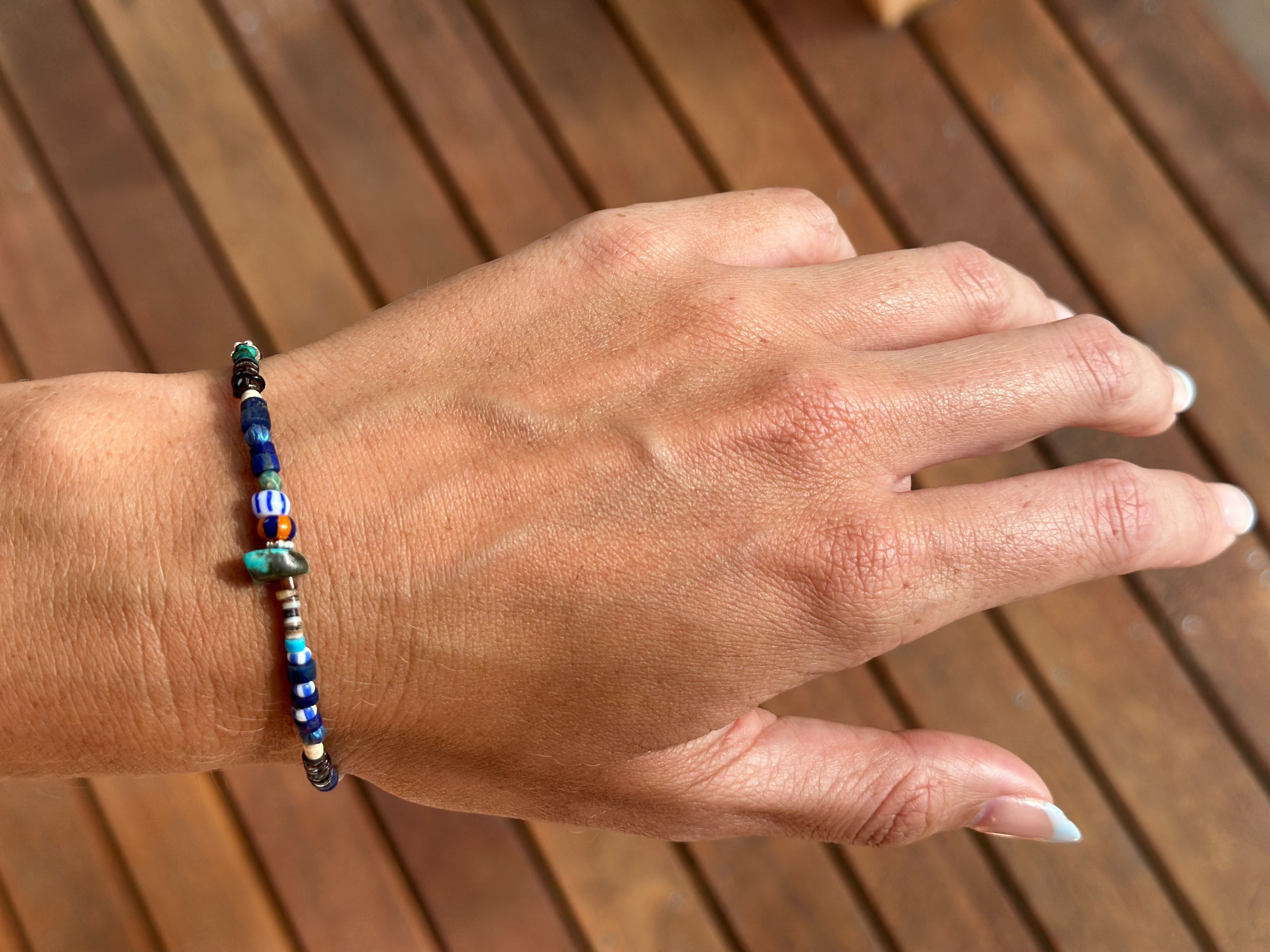 Ty Turquoise + Shell Bracelet
