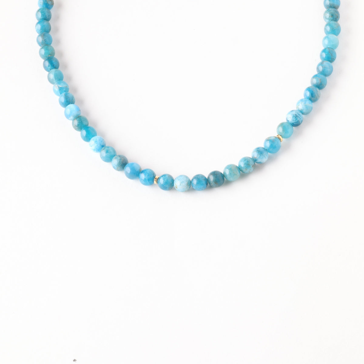 Pool Party Apatite x Gold Toggle Necklace - Classic