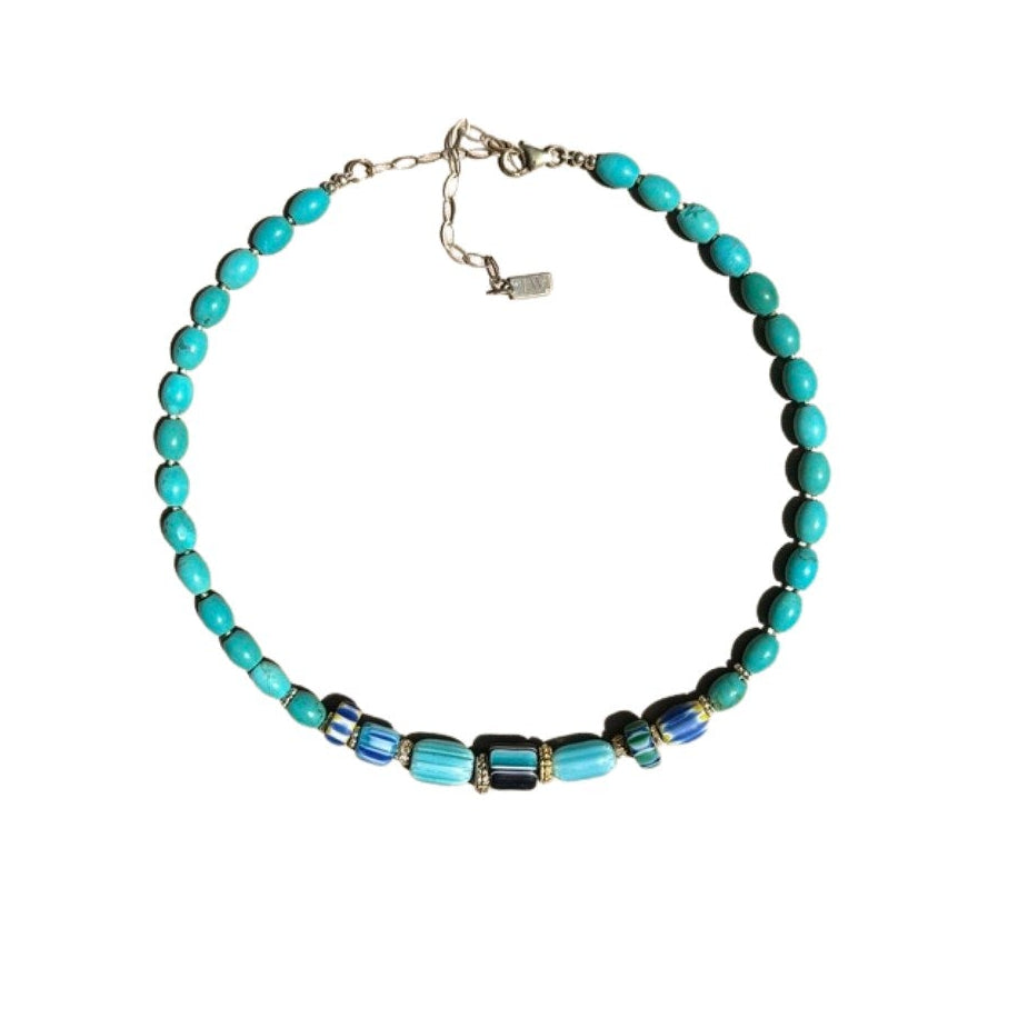 Eden Turquoise Barrel Necklace